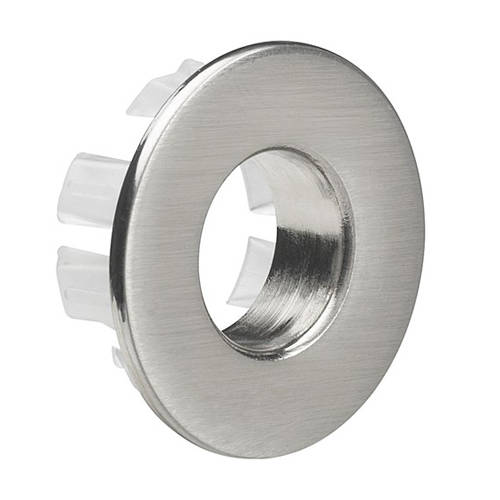 Crosswater Mpro Basin Overflow Cover (Brushed Stainless Steel Effect).