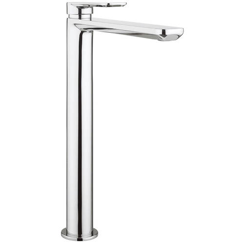 Crosswater Pier Tall Basin Mixer Tap (Chrome).