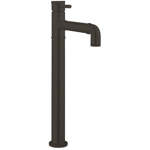 Crosswater Black Industrial Tall Basin Mixer Tap (Carbon ).