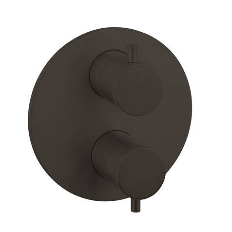 Crosswater Black Industrial Crossbox 2 Outlet Shower Valve (Carbon ).