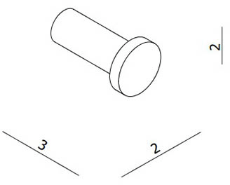 Technical image of Crosswater MPRO Robe Hook (Matt White).