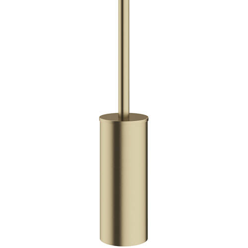 Crosswater Mpro Wall Mounted Toilet Brush & Holder (Brushed Brass).