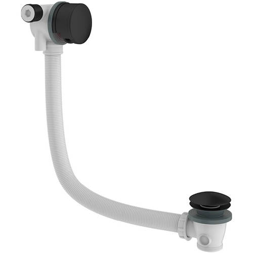 Crosswater Black Mpro Bath Filler Waste With Overflow (Matt ).
