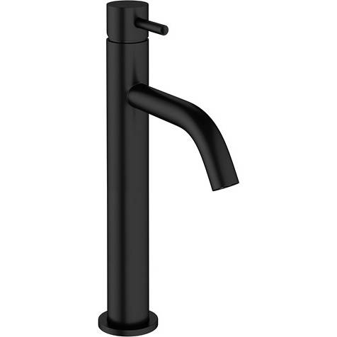 Crosswater Black Mpro Tall Basin Mixer Tap With Lever Handle (Matt ).