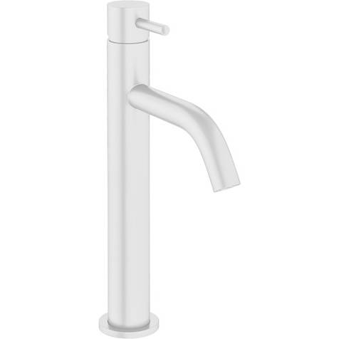 Larger image of Crosswater MPRO Tall Basin Mixer Tap With Lever Handle (Matt White).