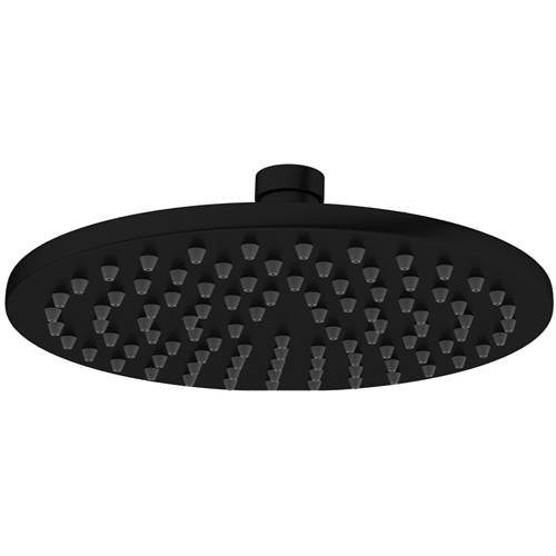 Crosswater Black Mpro Round Shower Head 200Mm (Matt ).