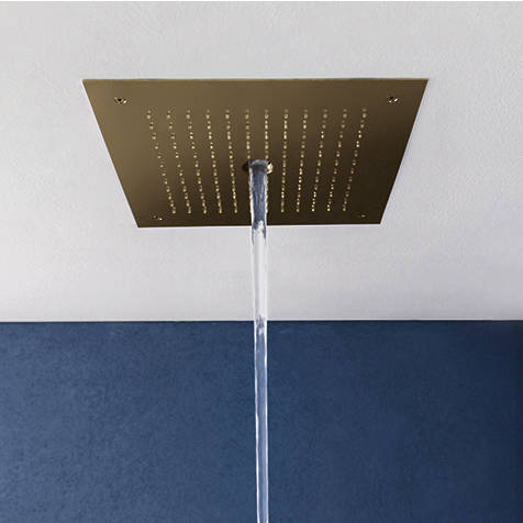 Crosswater Mpro Stream Shower Head (Brushed Brass).
