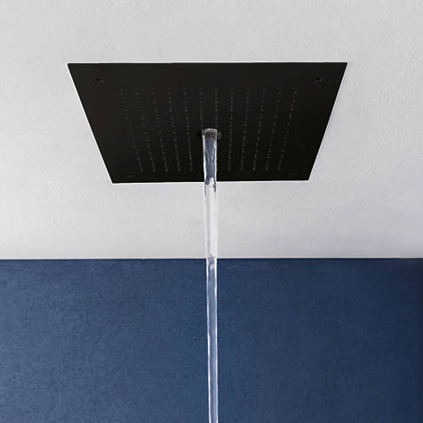 Crosswater Black Mpro Stream Shower Head (Matt ).
