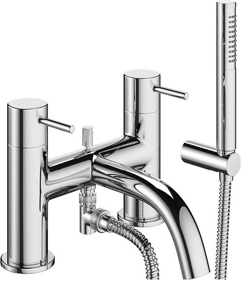 Crosswater Mike Pro Bath Shower Mixer Tap With Kit (Chrome). Large