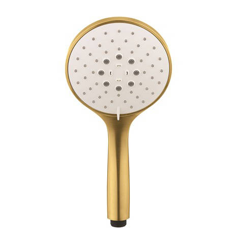 Crosswater White Mpro Multi Function Shower Handset (Brushed Brass).