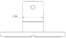 Technical image of Crosswater MPRO Crossbox 2 Outlet Shower Valve (Brushed Brass).