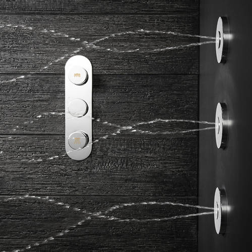 Example image of Crosswater Dial 4 x Rotating Round Body Jet (Chrome).