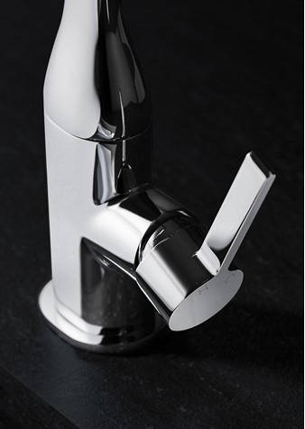 Example image of Crosswater Kitchen Taps Svelte Side Lever Kitchen Tap (Chrome).