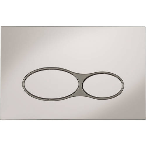 Larger image of Crosswater Svelte Svelte Flush Plate With Dual Buttons (OLD, Chrome).