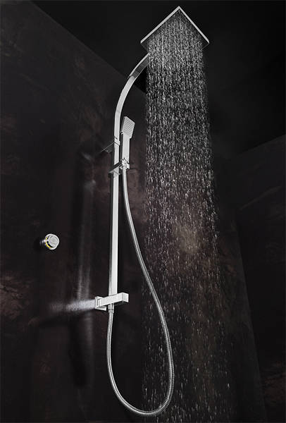 Larger image of Crosswater Solo Digital Showers Digital Shower, Rigid Riser & Square Head.