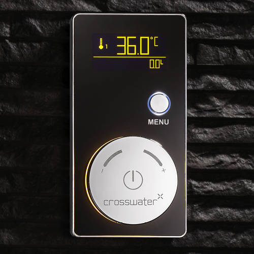 Example image of Crosswater Elite Digital Showers Spyker Digital Shower Pack (Black).
