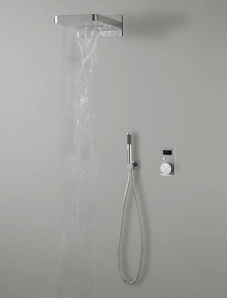Larger image of Crosswater Elite Digital Showers Spyker Digital Shower Pack (White).