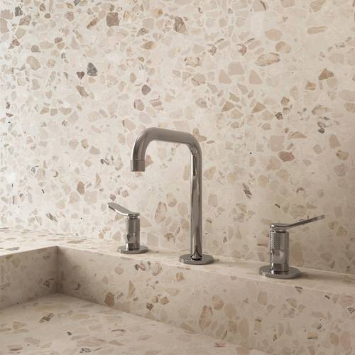 Example image of Crosswater Calix Basin Mixer Tap With Lever Handles (3TH, Chrome).