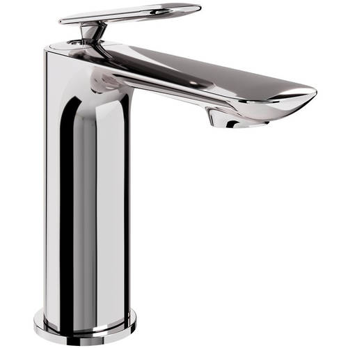 Larger image of Crosswater Huck Mono Basin Mixer Tap With Lever Handle (Chrome).