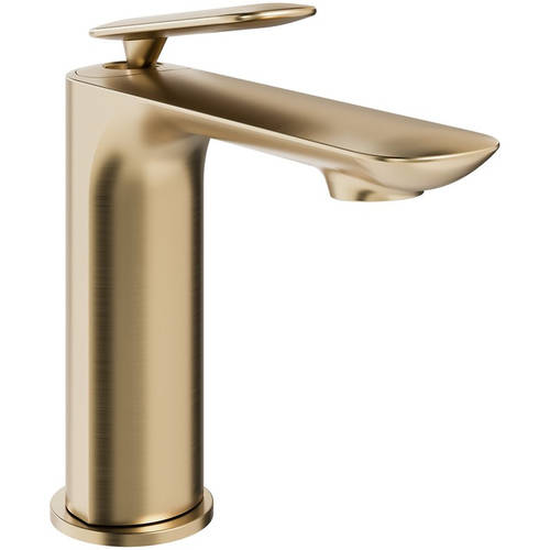 Larger image of Crosswater Huck Mono Basin Mixer Tap With Lever Handle (Br Brass).