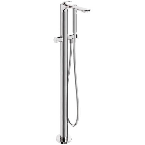 Larger image of Crosswater Huck Floorstanding Bath Shower Mixer Tap (Chrome).