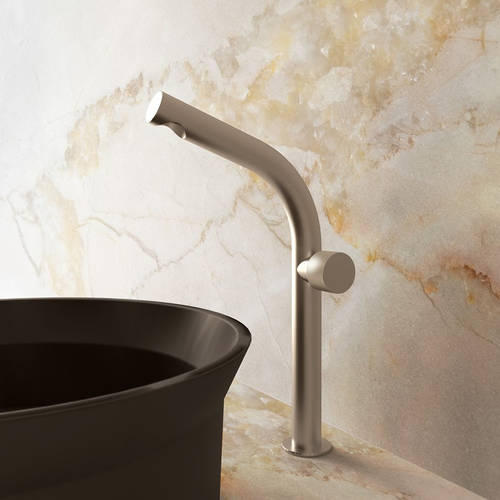 Example image of Crosswater Ixora Tall Basin Mixer Tap (316 Stainless Steel).
