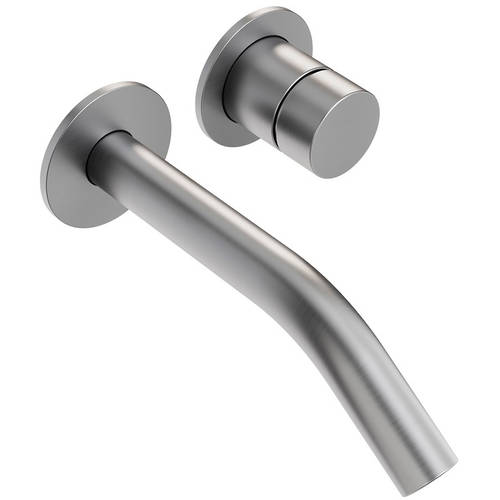 Larger image of Crosswater Ixora Wall Mounted Basin Mixer Tap (316 Stainless Steel).