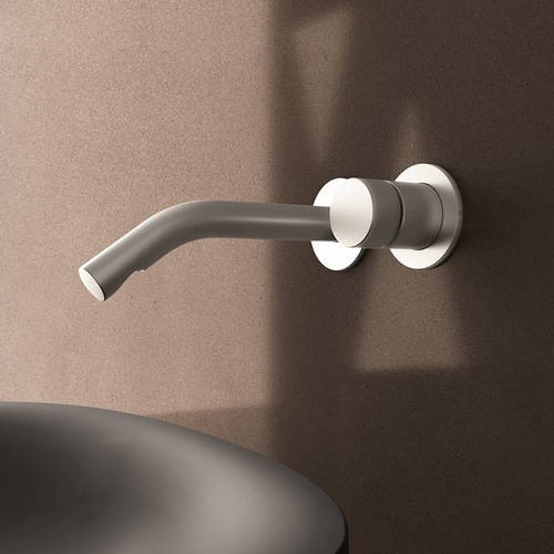 Example image of Crosswater Ixora Wall Mounted Basin Mixer Tap (316 Stainless Steel).