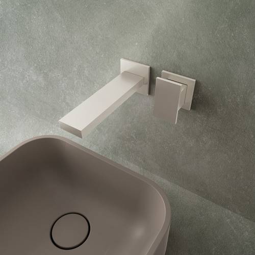 Example image of Crosswater Myron Wall Mounted Basin Mixer Tap (Chrome).