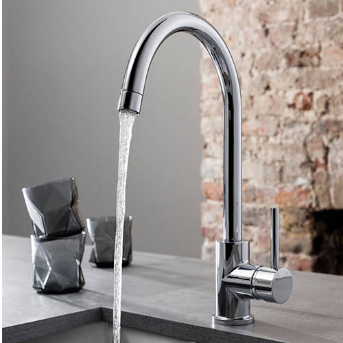 Example image of Crosswater Kitchen Taps Tropic Side Control Kitchen Tap (Chrome).