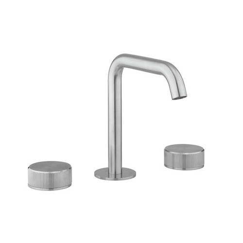 Crosswater 3One6 3 Hole Basin Mixer Tap (Stainless Steel).