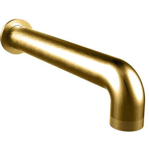 Crosswater Red/Black Union Bath Spout (Brushed Brass).