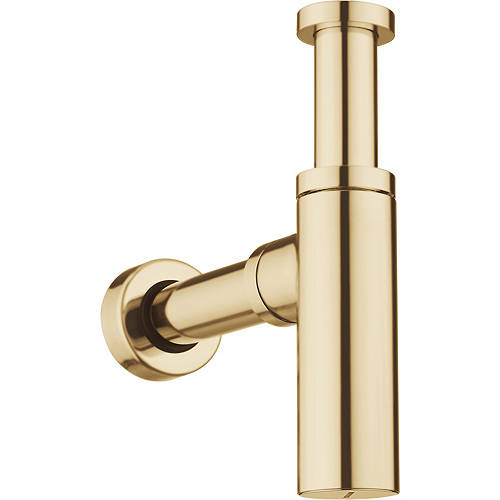 Crosswater Red/Black Union Bottle Trap With 400Mm Pipe (Brushed Brass).
