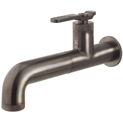 Larger image of Crosswater UNION Single Hole Wall Mounted Basin Mixer Tap (Brushed Black).