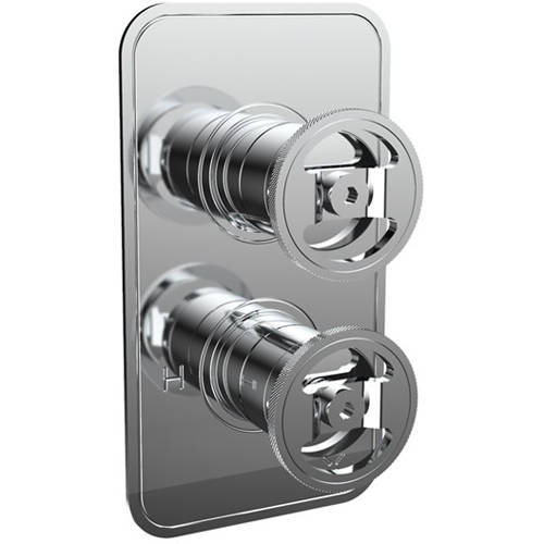 Larger image of Crosswater UNION Thermostatic Shower Valve (2 Outlets, Chrome).