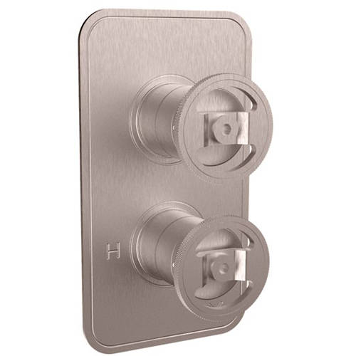 Larger image of Crosswater UNION Thermostatic Shower Valve (3 Outlets, Brushed Nickel).