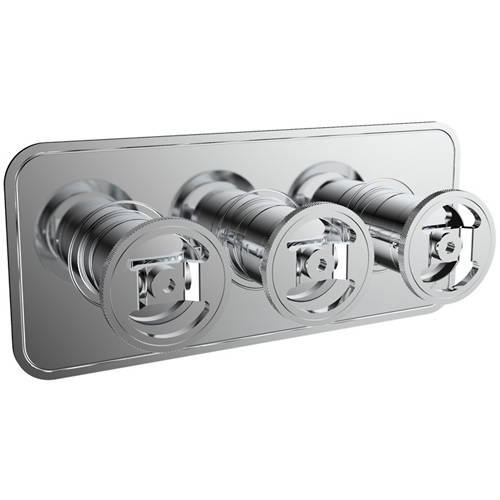 Larger image of Crosswater UNION Thermostatic Shower Valve (3 Outlets, Chrome).