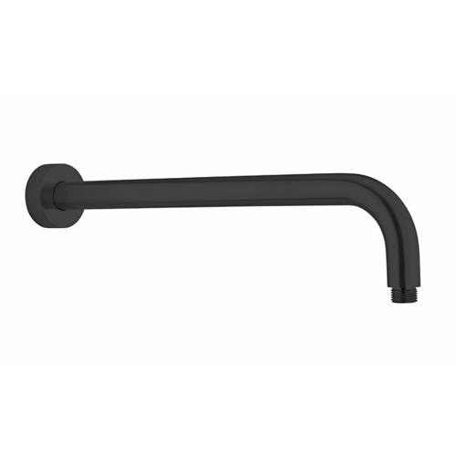 Crosswater Black Union Wall Mounded Shower Arm 400Mm (Matt ).