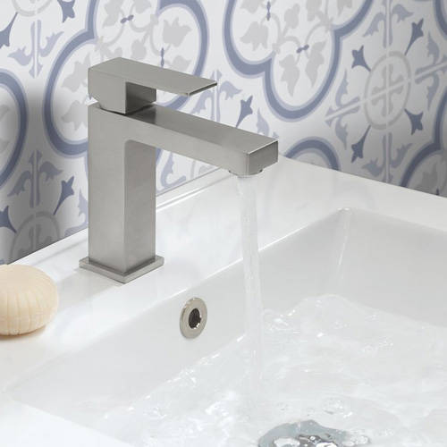 Example image of Crosswater Verge Basin & Bath Shower Mixer Tap Pack (Br Stainless Steel).