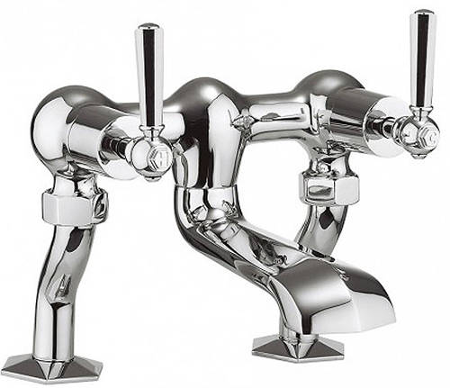 Example image of Crosswater Waldorf Basin Mixer & Bath Filler Tap Pack (Chrome Lever Handles).