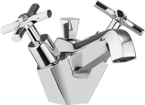 Example image of Crosswater Waldorf Basin & Bath Shower Mixer Tap Pack (Chrome).