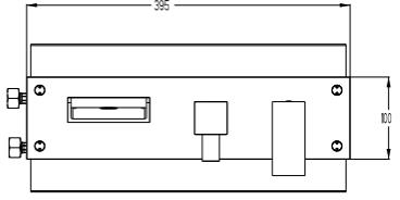 Technical image of Crosswater Water Square Wall Mounted Basin & BSM Tap Pack.