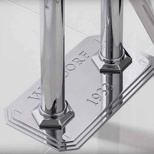 Example image of Crosswater Waldorf Floorstanding Bath Filler Tap With Chrome Lever Handles.