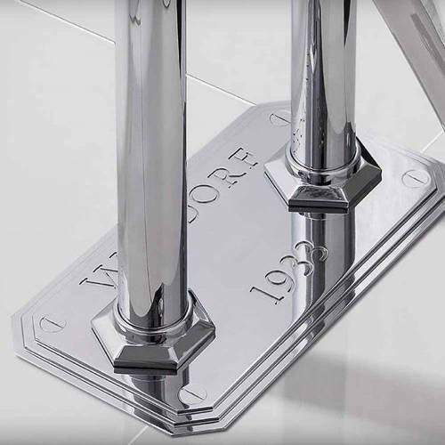 Example image of Crosswater Waldorf Floorstanding BSM Tap With Black Lever Handles.