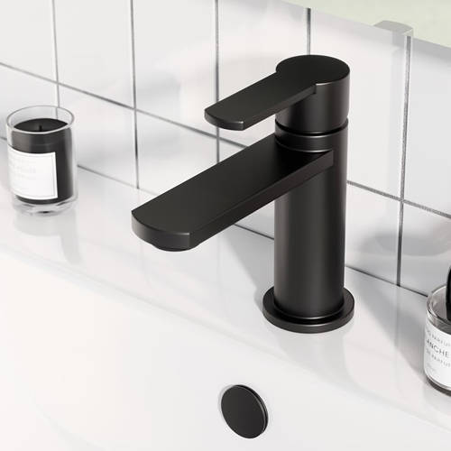 Example image of Crosswater Wisp Basin Mixer Tap (Matt Black).