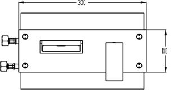 Technical image of Crosswater Water Square Wall Mounted Bath Filler Tap (Chrome).