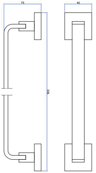 Technical image of Crosswater Zeya Bathroom Accessories Pack 5 (Chrome).