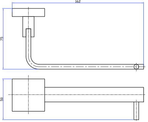 Technical image of Crosswater Zeya Bathroom Accessories Pack 6 (Chrome).