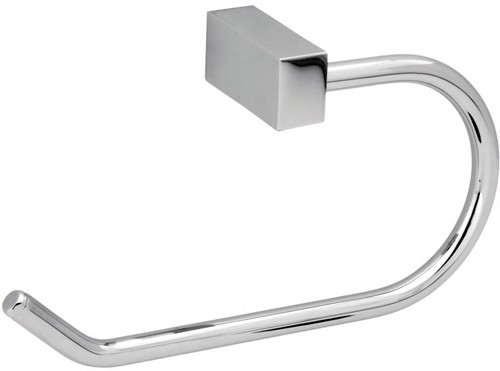 Larger image of Deva Edge Toilet Roll Holder (Chrome).