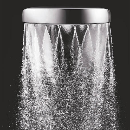 Example image of Methven Aurajet Aio Hi-Rise Shower Head & Arm (Chrome & White).